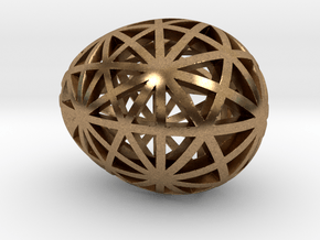 Mosaic Egg #9 in Natural Brass