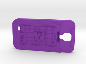 Galaxy S4 Football Huskies in Purple Processed Versatile Plastic