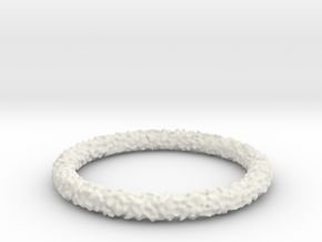 Perlin Bracelet (Medium) in White Natural Versatile Plastic