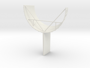 F1 3D Base 1:32 Fin in White Natural Versatile Plastic
