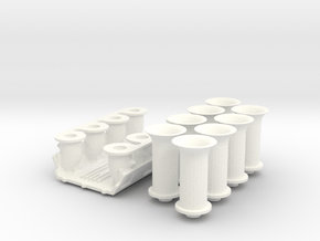 1 8 426 Hemi Hilborn FI System in White Processed Versatile Plastic