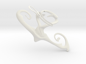 abstract horns in White Natural Versatile Plastic