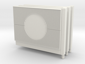 Beton-Schallschutzwand Mit Kreiselement 3x- in White Natural Versatile Plastic
