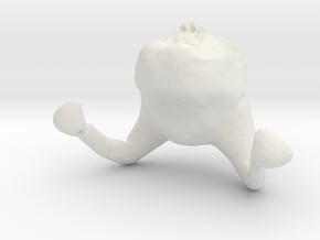 Vampire Clown II in White Natural Versatile Plastic