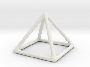 Pyramid  in White Natural Versatile Plastic