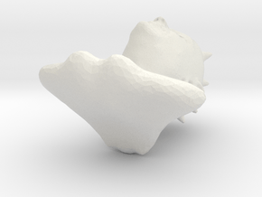 BW tüskefej in White Natural Versatile Plastic