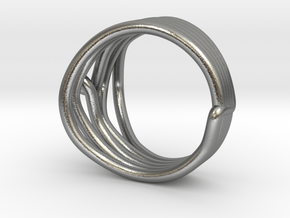 HeliX Kink Ring - 18 mm in Natural Silver