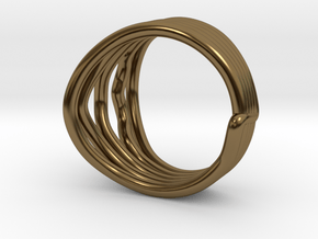 HeliX Love 'n Kisses Ring - 18 mm in Polished Bronze