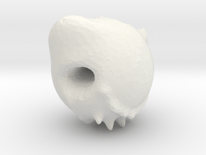 Demon skull in White Natural Versatile Plastic