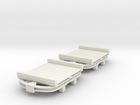 On16.5 flat wagon 2 pack in White Natural Versatile Plastic