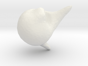 Echidna in White Natural Versatile Plastic