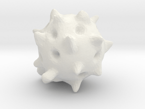 sphere in White Natural Versatile Plastic