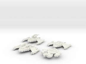 JemHadar Mini Fleet in White Natural Versatile Plastic