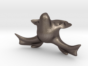 Created with Leap Motion!!! in Polished Bronzed Silver Steel