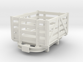 1:32/1:35 Skip based Peat wagon  in White Natural Versatile Plastic