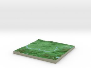 Terrafab generated model Fri Sep 27 2013 11:35:38  in Full Color Sandstone