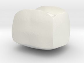 cube in White Natural Versatile Plastic