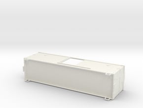 G-scale Boxcar in White Natural Versatile Plastic