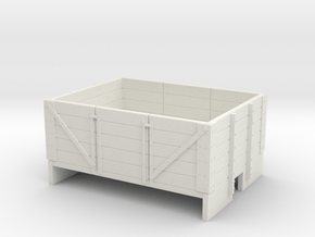 009 5 plank coal wagon body in White Natural Versatile Plastic