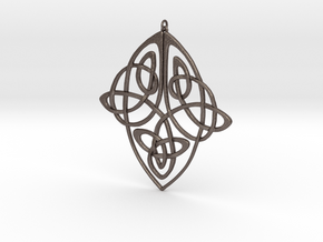 Celtic Pendent 1 in Polished Bronzed Silver Steel