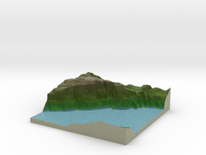 Terrafab generated model Sat Sep 28 2013 01:34:43  in Full Color Sandstone