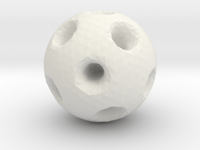 Cool Ball in White Natural Versatile Plastic
