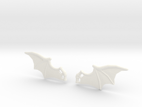 Dragon-Wings in White Processed Versatile Plastic