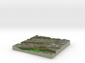 Terrafab generated model Mon Sep 30 2013 10:26:49  in Full Color Sandstone
