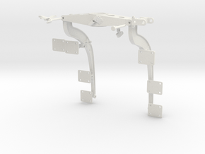 1:7 Scale Huey Port Side Weapons Support Frame in White Natural Versatile Plastic