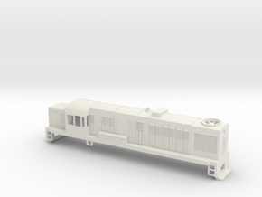 DJ Locomotive, New Zealand, (S Scale, 1:64) in White Natural Versatile Plastic