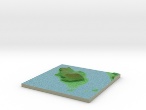 Terrafab generated model Wed Oct 02 2013 16:53:29  in Full Color Sandstone