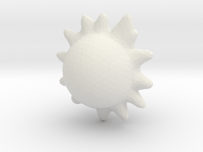 Another Yellow Sun in White Natural Versatile Plastic