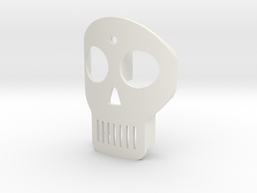 Skull Kabel in White Natural Versatile Plastic