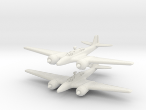 Kawasaki Ki-102 Randy (Pair) 1/285 6mm in White Natural Versatile Plastic