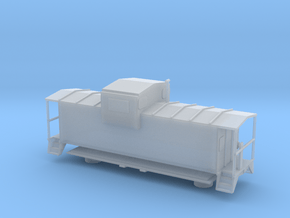 Caboose - Riding Platform - Zscale in Tan Fine Detail Plastic