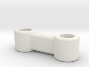 Brio Connector in White Natural Versatile Plastic