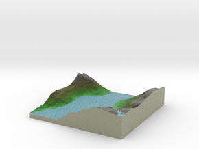 Terrafab generated model Wed Oct 09 2013 16:03:27  in Full Color Sandstone