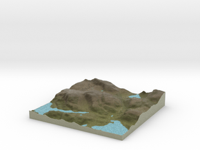 Terrafab generated model Wed Oct 09 2013 09:41:46  in Full Color Sandstone