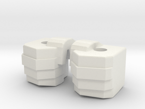 Simpfied Combinder fists for Kabaya set 7  in White Natural Versatile Plastic