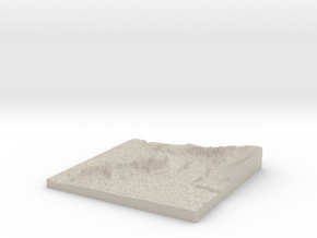 Model of Terrebonne in Natural Sandstone