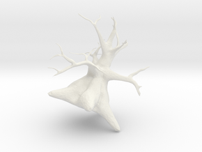 Tree2 in White Natural Versatile Plastic