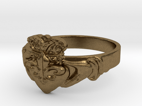 NOLA Claddagh, Ring Size 5 in Natural Bronze