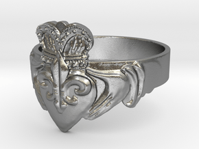 NOLA Claddagh, Ring Size 12 in Natural Silver
