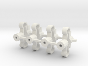 Spring-mounts 13mm in White Natural Versatile Plastic