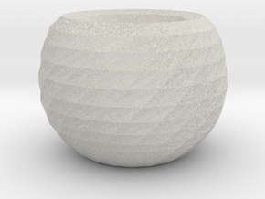 twisted ball vase 2 in Full Color Sandstone