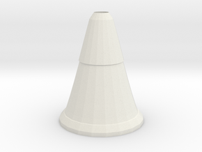 cone vase in White Natural Versatile Plastic
