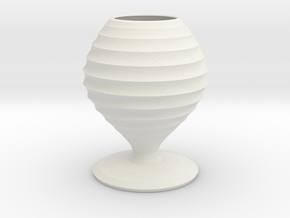 karloff vase  in White Natural Versatile Plastic