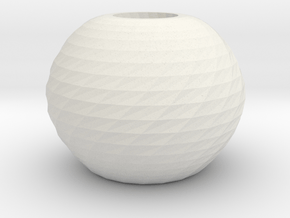 twisted ball vase in White Natural Versatile Plastic