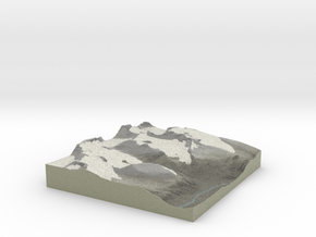 Terrafab generated model Wed Oct 09 2013 11:53:10  in Full Color Sandstone