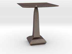 red cap table 5 in Polished Bronzed Silver Steel